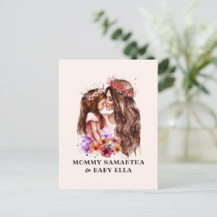 Mamma och dotterbond (6) vykort