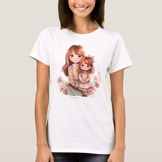 Mamma och dotterbond t shirt (Framsida)