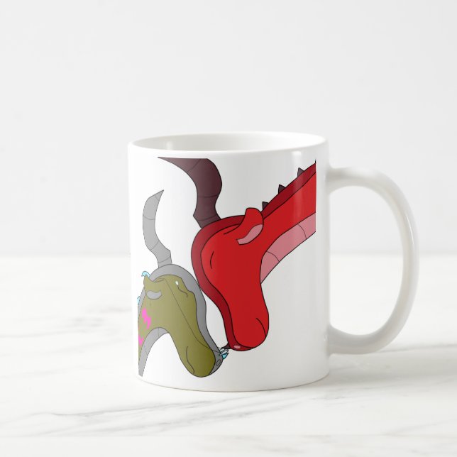 Mamma och Dragon Whimsical Mugg (Höger)