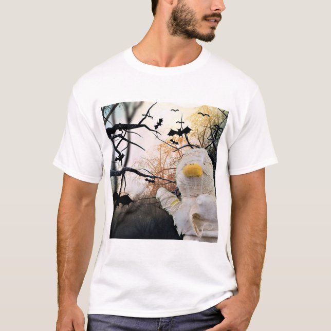 Mamma och fladdermöss Halloween T Shirt (Framsida)