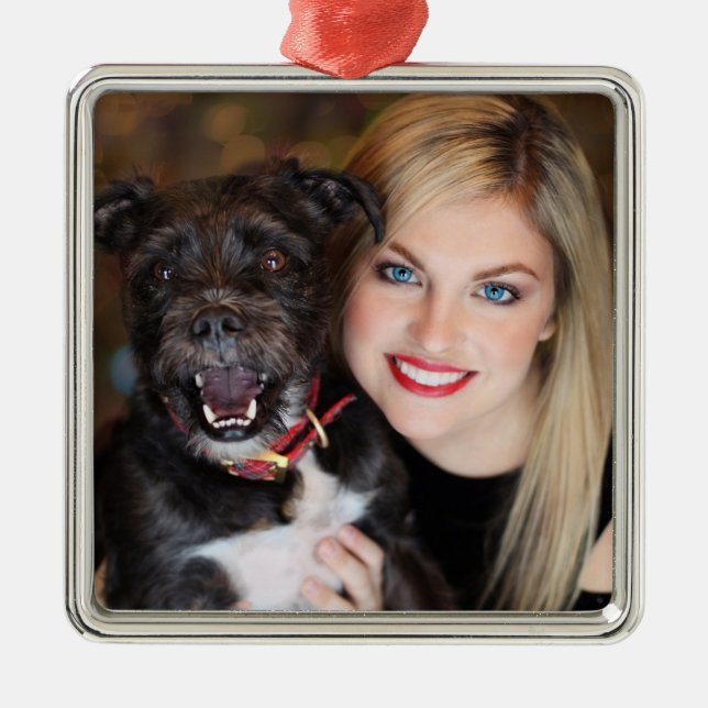Mamma Och Hund Julgran Julgransprydnad Metall (Framsidan)