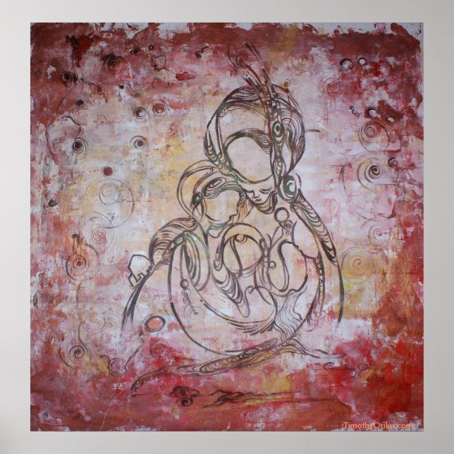 Mamma och jag - Kanvastryck Poster (Framsidan)