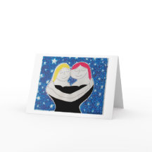 Mamma- och Me-hälsningskort