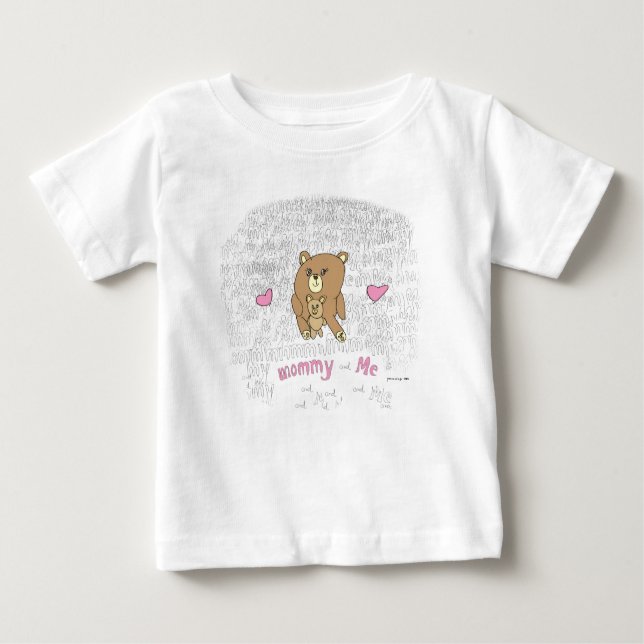 Mamma och mig Bear T-Shirt (Framsida)
