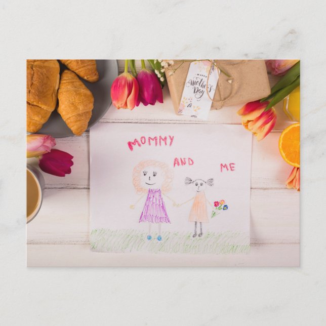 Mamma och mig vykort (Framsida)