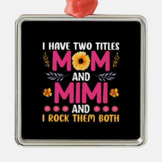 Mamma och Mimi Flower Julgransprydnad Metall