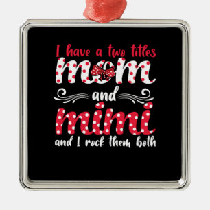 Mamma och Mimi Julgransprydnad Metall