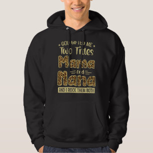 Mamma och Nana 2 Titles stolt Mor Day Coola Leo Hoodie