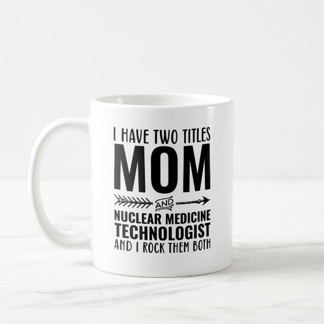 Mamma och nukleärteknik kaffemugg (Vänster)