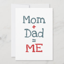 Mamma och Pappa är jag Inbjudningar