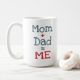 Mamma och Pappa är jag Kaffemugg