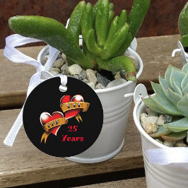 Mamma och Pappa-årsdagen Party Gåvor Etiketter