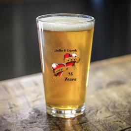 Mamma och Pappa-årsdagen Party Glaskopp