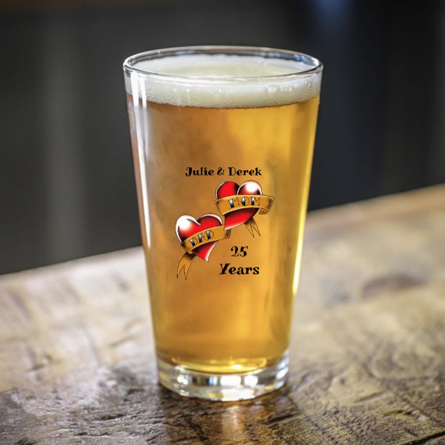 Mamma och Pappa-årsdagen Party Glaskopp (Skapare uppladdad)