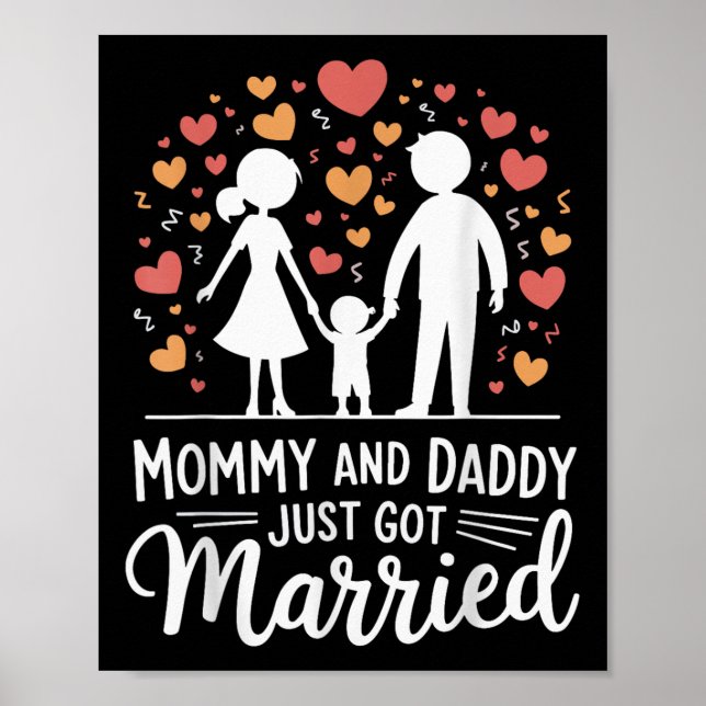 Mamma och pappa bara Har gift _3 Poster (Framsidan)