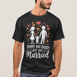 Mamma och pappa bara Har gift _3 T Shirt