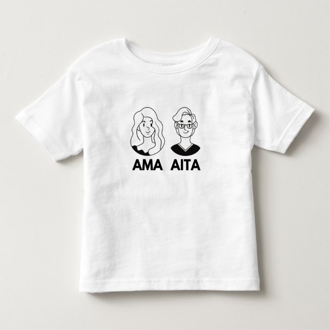 Mamma och Pappa i Baskien - Ama eta Aita T Shirt (Framsida)