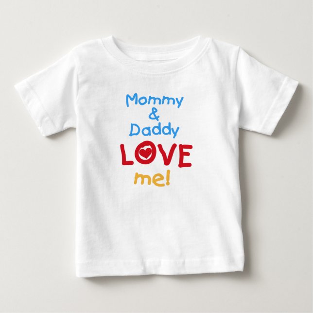 Mamma och pappa Kärlek Me Tee (Framsida)