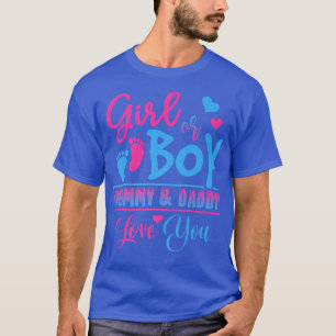 Mamma och pappa Kärlek You Gender Reveal T Shirt