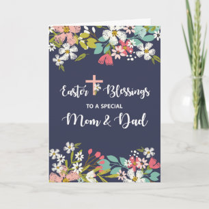 Mamma och Pappa Påsk Blesings of Risen Kristus Kort