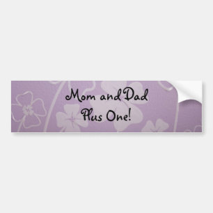 Mamma och Pappa Plus En! dekaler anpassad Bebis