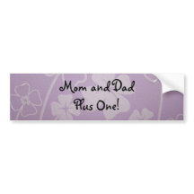Mamma och Pappa Plus En! dekaler anpassade Baby