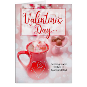 Mamma och Pappa Sweet Treats Valentine Day Card Hälsningskort