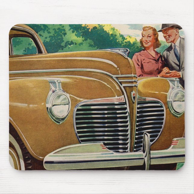 Mamma och Pappa's BIG golden 1941 Plymouth Musmatta (Framsidan)