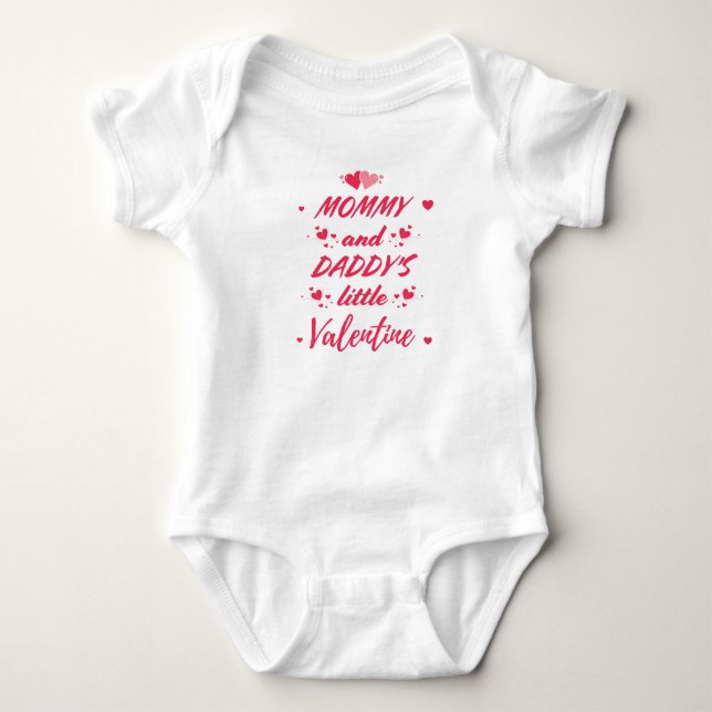 Mamma och pappas lilla valentin t shirt (Framsida)