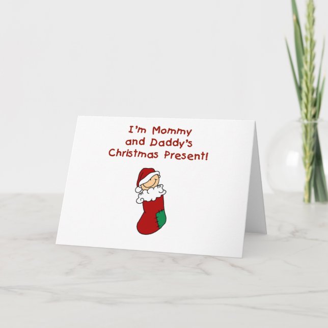 Mamma och Pappor Julklapp Helgkort (Framsida)