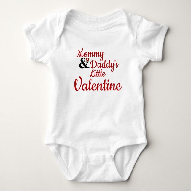 Mamma och Pappor Little Valentine Tee Shirt (Framsida)