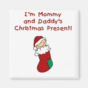 Mamma- och papporjulklapp magnet