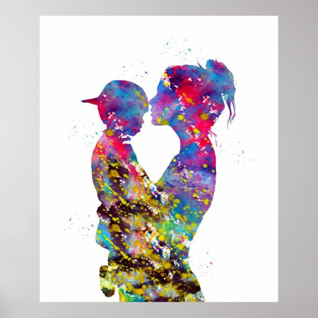 Mamma och Son Colorfull Gifs Poster (Framsidan)