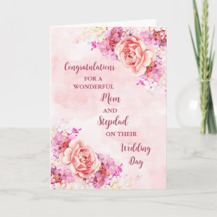 Mamma och Stepdad Bröllopsdag Grattisar Kort