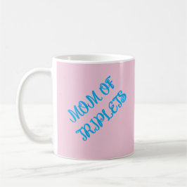 Mamma of Boy Triplets, Blue, Motivational Gift Kaffemugg