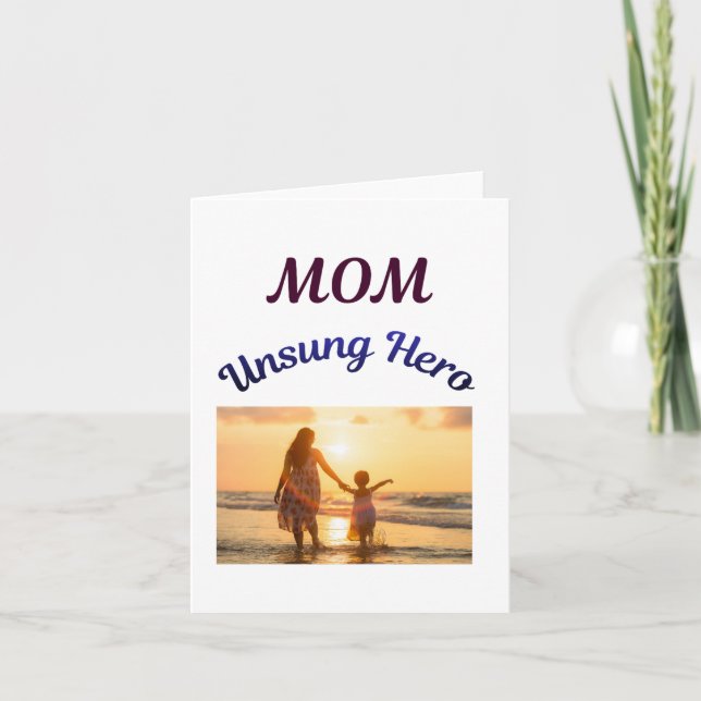 Mamma, okänd hjälte  kort (Framsida)