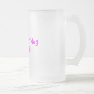 Mamma ölmugg frostat ölglas