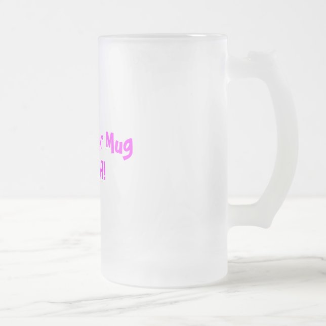 Mamma ölmugg frostat ölglas (Höger)