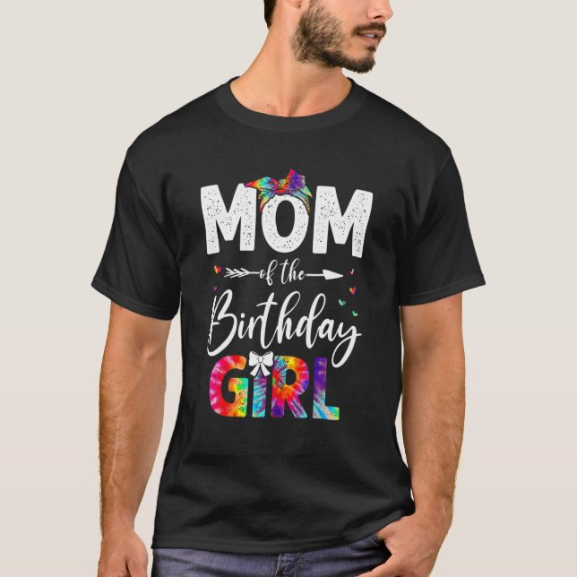 Mamma om födelsedagsflickan Mamma och dotter till  T Shirt (Framsida)