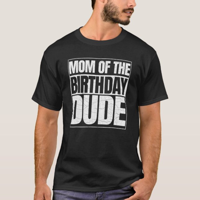 Mamma om födelsedagstjuren Mors dag stoltserar Mam T Shirt (Framsida)