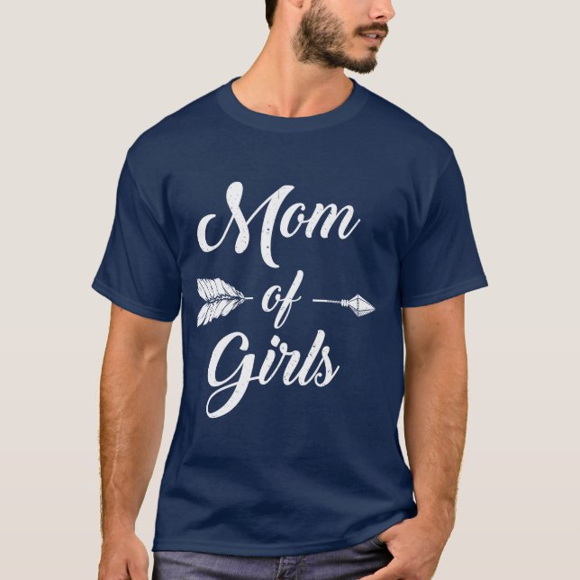 Mamma om Mamma och dotterflickan Mor Mamma T Shirt (Framsida)