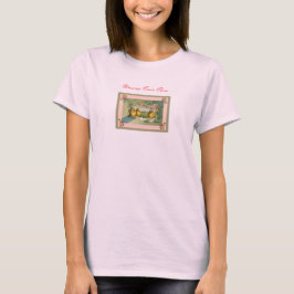 mamma om tre, triplets t-shirt-anpassa bildtext t-shirt