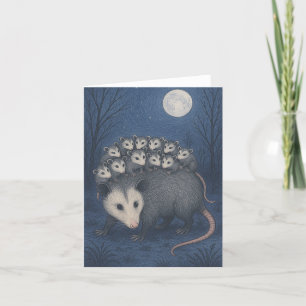 Mamma Opossum Tack Kort