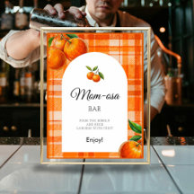 Mamma-osa Orange 3D Citrus Play Drawn Baby Shower