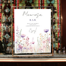 Mamma-osa Pub Meadow Wildblomme Baby Shower Woodla