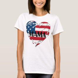 Mamma Oversized Proud USA Militär Mamma Mamma Momm T Shirt