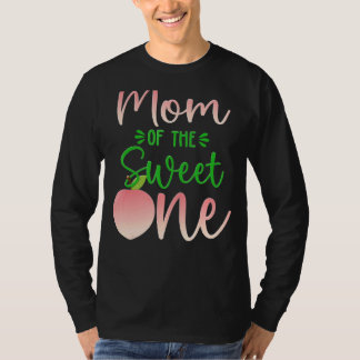 Mamma på födelsedag en persika 1:a sommarfruktskum t shirt