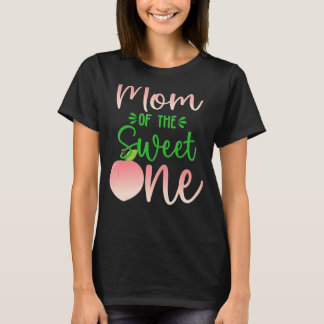 Mamma på födelsedag en persika 1:a sommarfruktskum t shirt