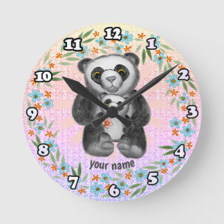 Mamma Panda Bear Kärlek klocka