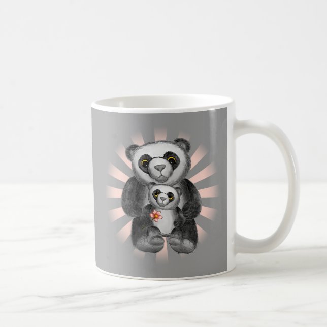 Mamma Panda Bear Kärlek mugg (Höger)